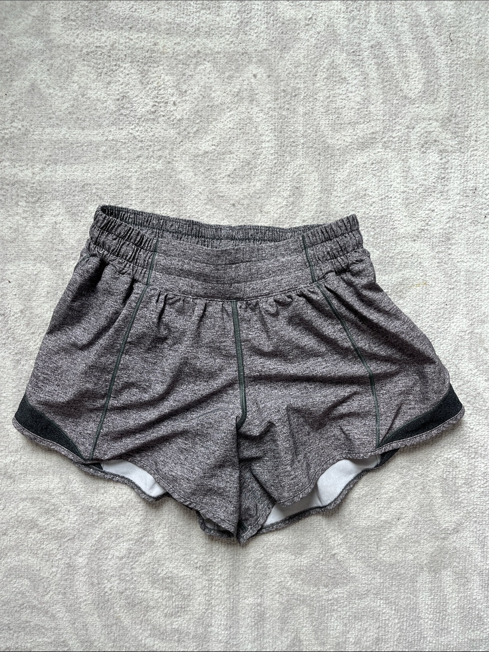 lululemon athletica Women's Heather Gray Athletic Shorts